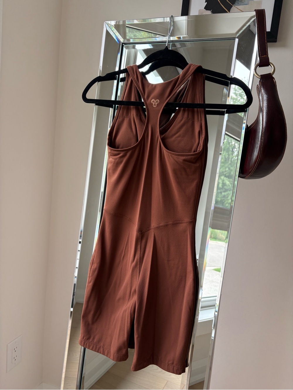 Aritzia Rust Brown Racerback Jumpsuit